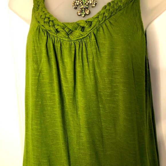 Apt 9 IRISH Green Braided Top Size Large - Picture 9 of 13